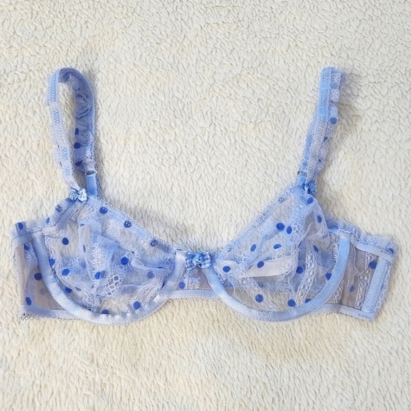 New!For Love and Lemons Harper Raffle Polka Dot Bra - Picture 5 of 11